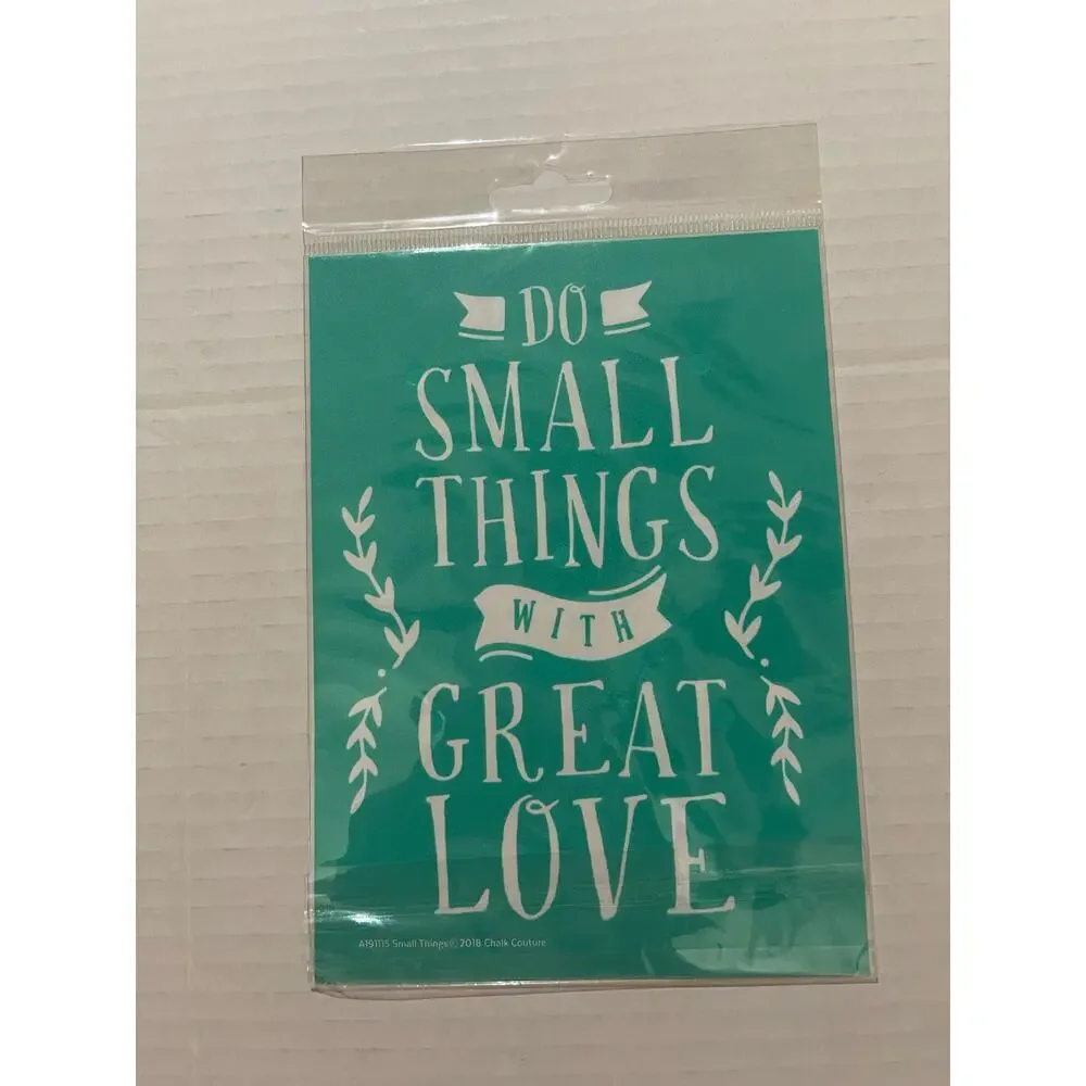 NWT Chalk Couture 5X7 Reusable Transfer 